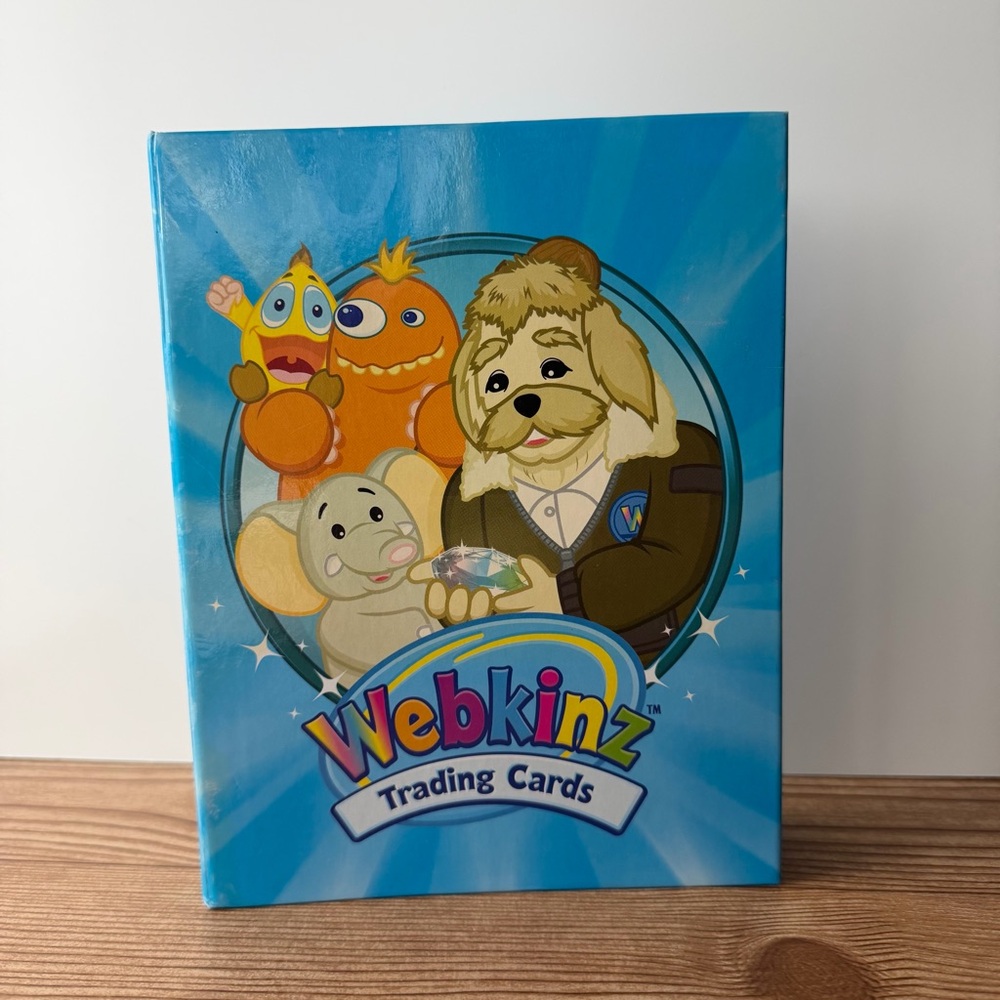 Webkinz 96 Slot Blue Trading Card Album With Some Cards